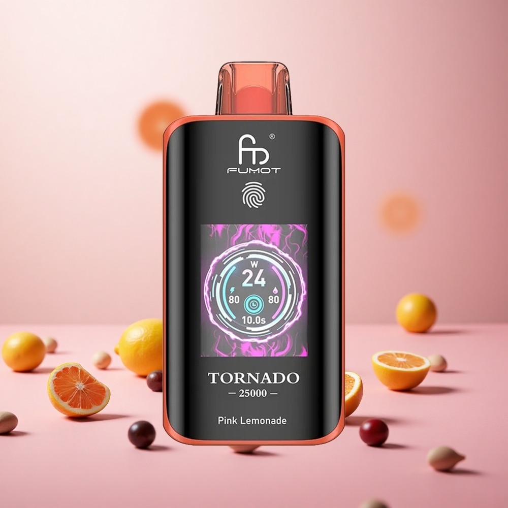 Fumot Tornado 25000 Puffs Roza Limonada Vape Slovenia 20ml Polnjenje 700mAh Baterija