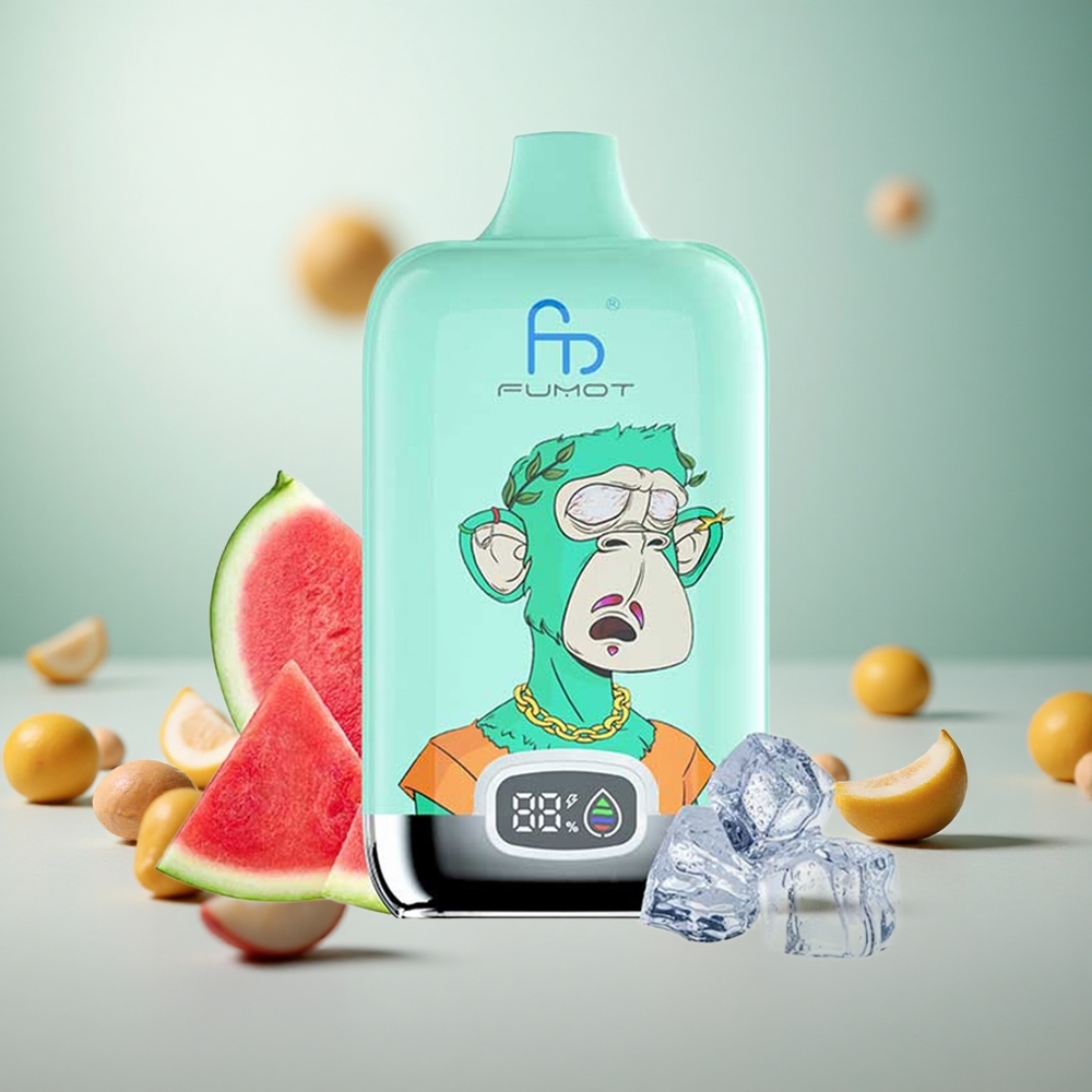 Fumot Tornado Digital Box 12000 Puffs Hladna Meta Vape Slovenia 20ml E-Liquid 550mAh Baterija
