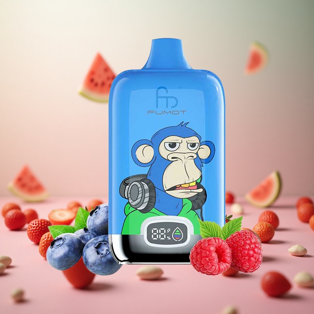 Fumot Tornado Digital Box 12000 Puffs Jagoda Lubenica Vape Slovenia 20ml E-Liquid 550mAh Polnilna Baterija