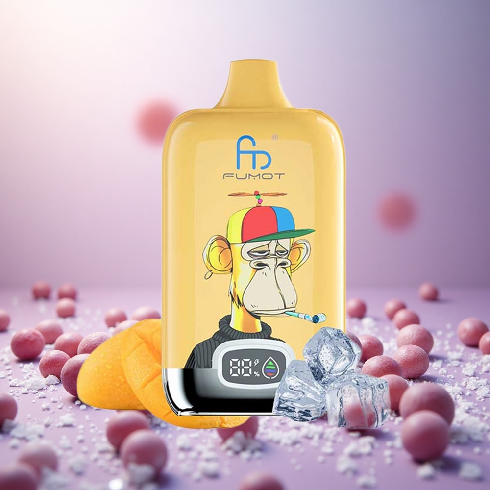 Fumot Tornado Digital Box 12000 Puffs Vape Slovenia Grozdje Led 20ml E-Liquid 550mAh Baterija