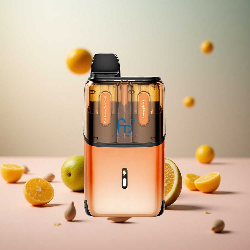 Fumot Ultra T32000 32000 Puffs Kombinacija Okusov Kivi Pasijonka Gujaba - Ananas Led Vape Slovenia 800mAh Baterija 24ml E-tekočina