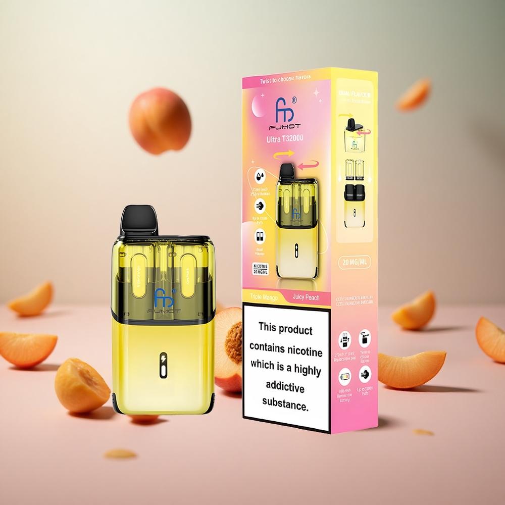 Fumot Ultra T32000 32000 ponovnih uporab Trojni mango - Sočna breskev Vape Slovenia 800mAh 24ml