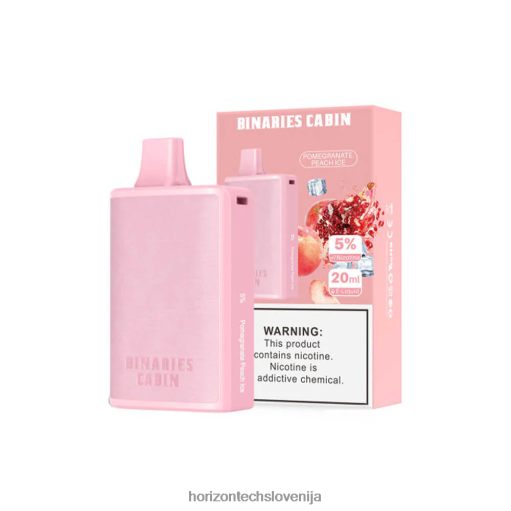 HorizonTech Binaries Cabin za enkratno uporabo 20 ml - Horizon Tech Company 02ZFF85 granatno jabolko breskev led
