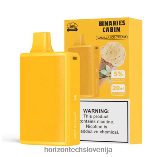 HorizonTech Binaries Cabin za enkratno uporabo 20 ml - Horizon Tech Vape Coils 02ZFF76 vanilijev sladoled