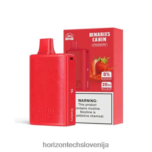 HorizonTech Binaries Cabin za enkratno uporabo 20 ml - Horizon Tech Vape Tank 02ZFF68 jagoda