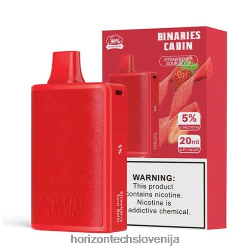 HorizonTech Binaries Cabin za enkratno uporabo 20 ml - Horizon Tech Vape Tank 02ZFF78 jagodni kisli pasovi