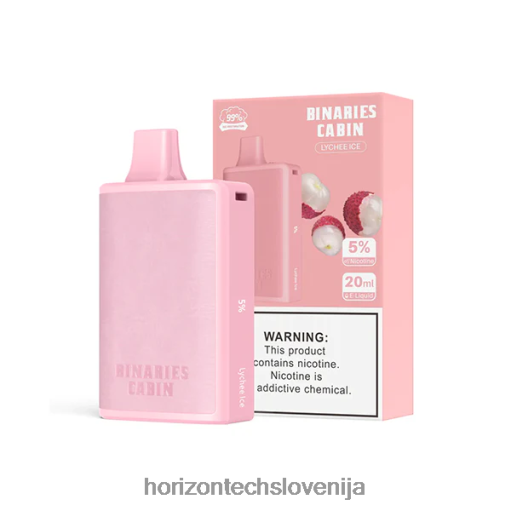 HorizonTech Binaries Cabin za enkratno uporabo 20 ml - Horizontech Disposable Vape 02ZFF60 ličijev led
