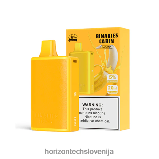 HorizonTech Binaries Cabin za enkratno uporabo 20 ml - Horizontech Ljubljana 02ZFF2 banana