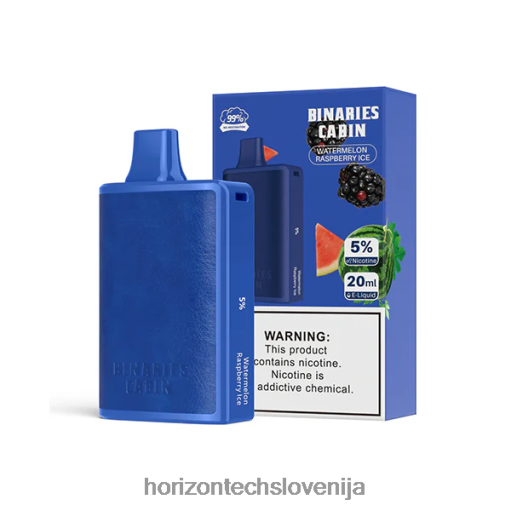 HorizonTech Binaries Cabin za enkratno uporabo 20 ml - Horizontech Slovenija 02ZFF71 lubenica malinov led