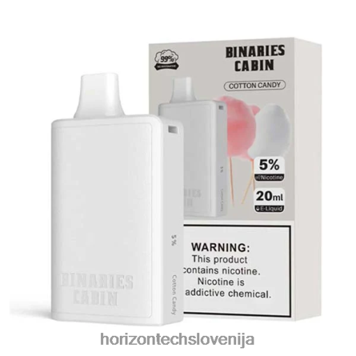 HorizonTech Binaries Cabin za enkratno uporabo 20 ml - Horizontech Vape Slovenija 02ZFF73 sladkorna vata