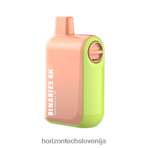 HorizonTech Binaries Cabin za enkratno uporabo 15 ml - Horizontech Disposable Vape 02ZFF30 aperol spritz led