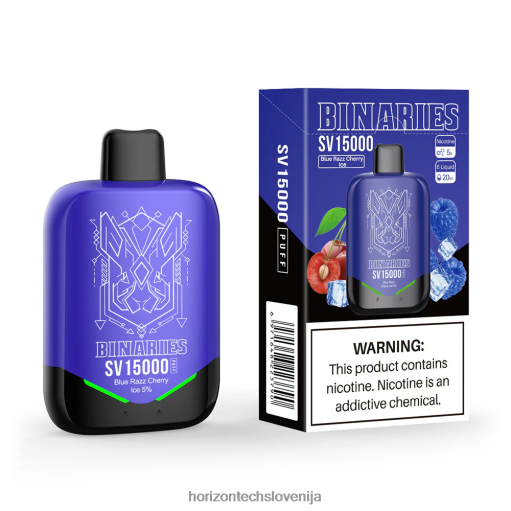 HorizonTech Binaries Cabin za enkratno uporabo sv - Horizontech Vape Slovenija 02ZFF3 modri razz češnjev led