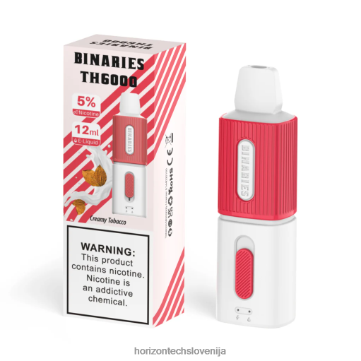 HorizonTech Binaries Cabin th6000 za enkratno uporabo 12 ml - Horizontech Ljubljana 02ZFF122 kremasti tobak